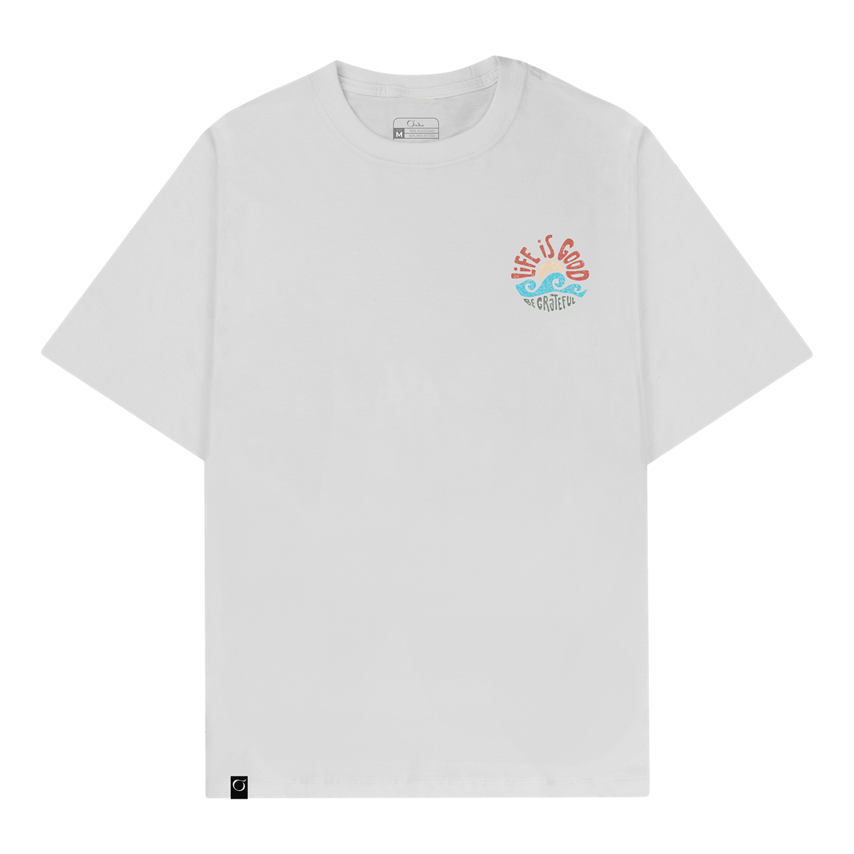 Camiseta Cottonflex manga curta branca - Life is good