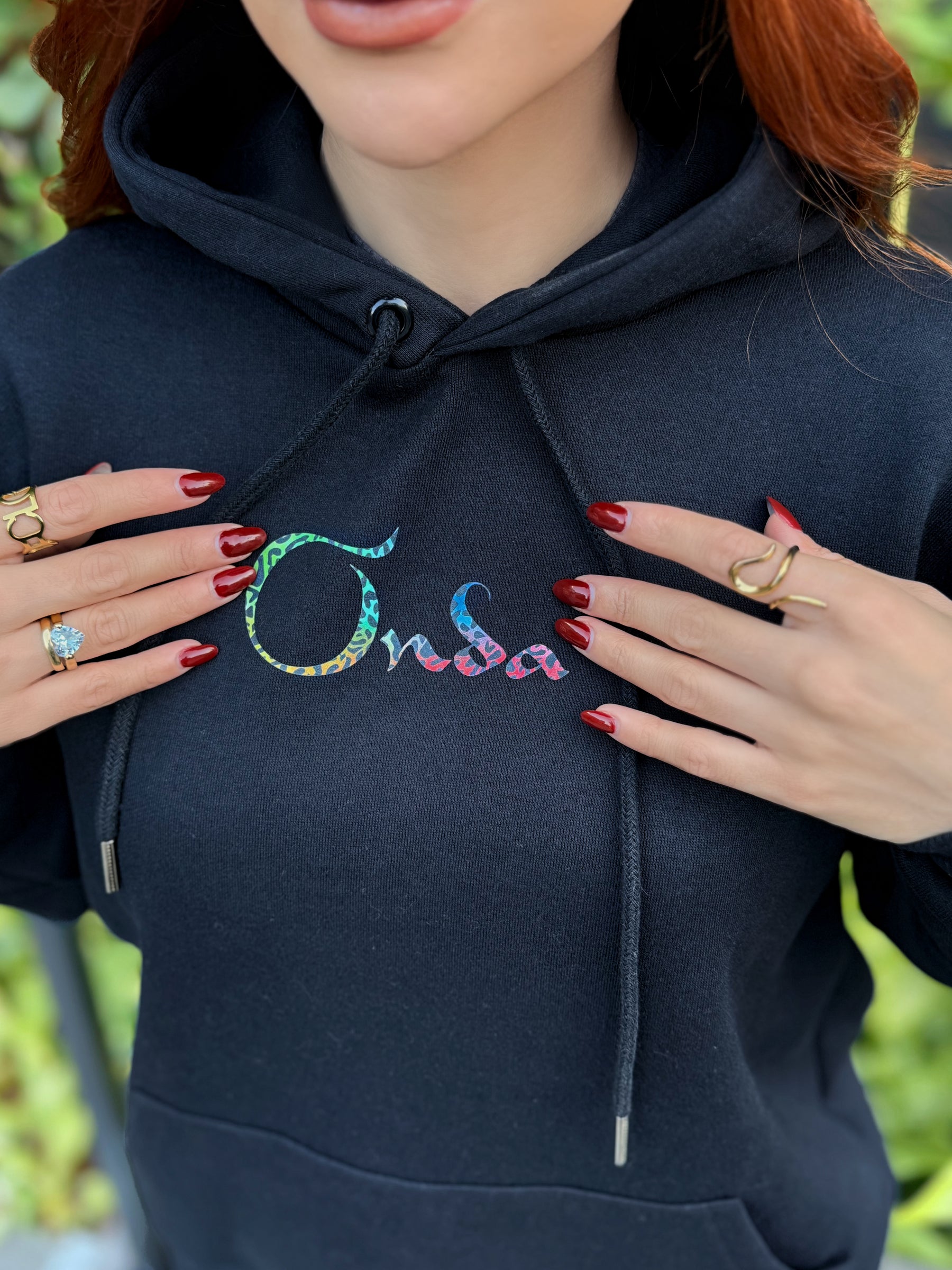 Moletom Canguru 3 Cabos preto — Onça