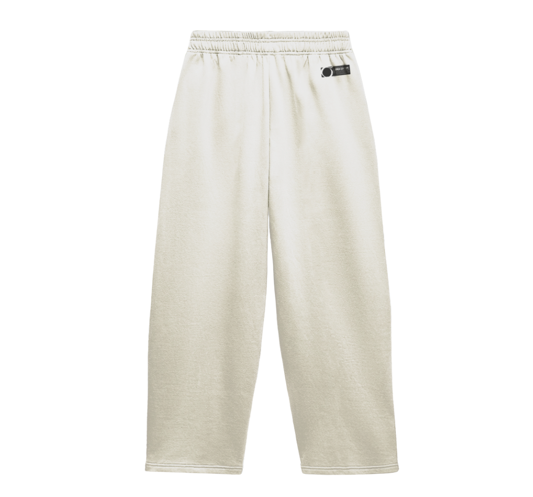 Calça moletom feminina branca - Calligraphy