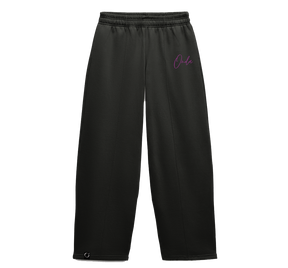 Calça moletom feminina preta - Calligraphy