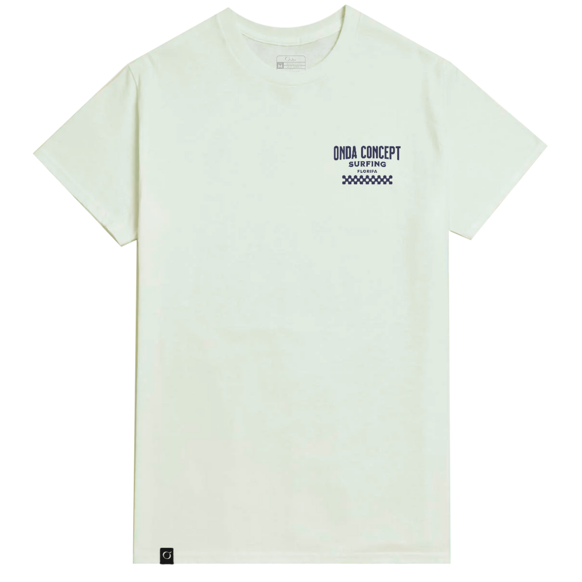 Camiseta Cottonflex Off white com Azul marinho manga curta - Life Style