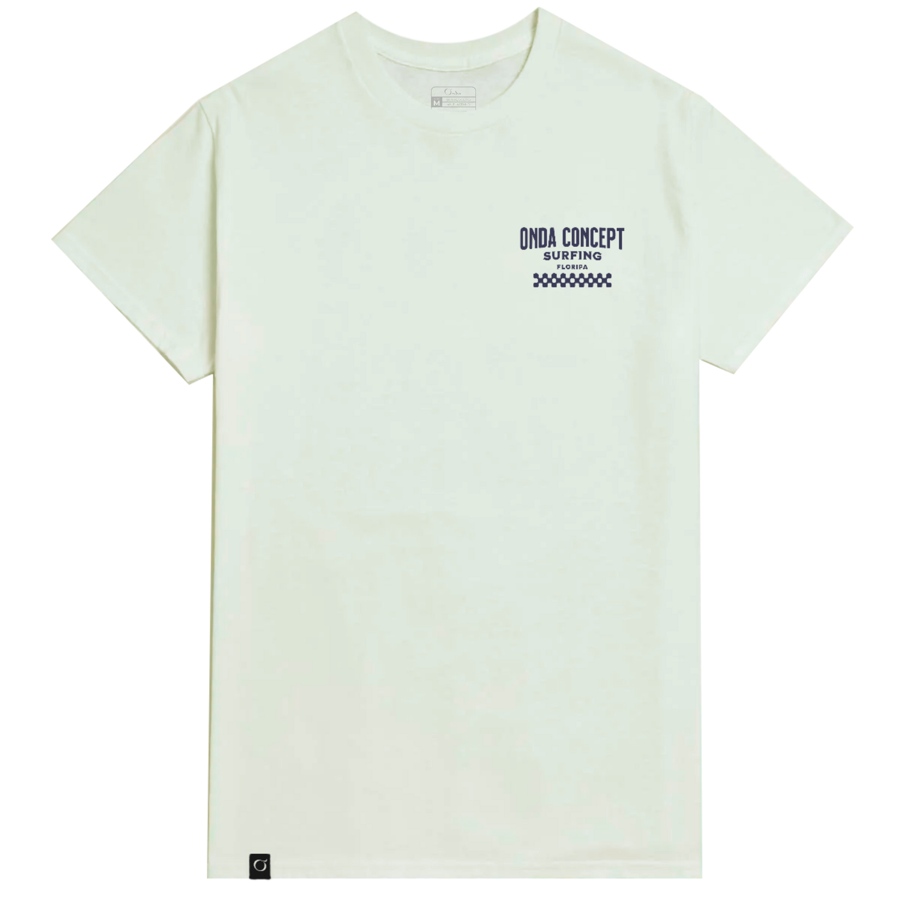 Camiseta Cottonflex Off white com Azul marinho manga curta - Life Style