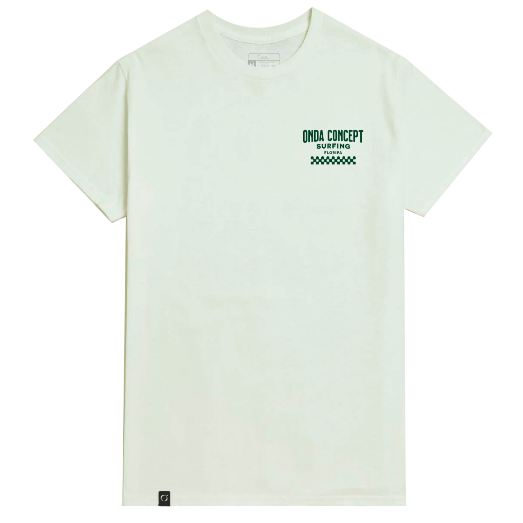 Camiseta Cottonflex manga curta Off white com Verde - Life Style
