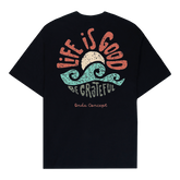 Camiseta Cottonflex manga curta preta  - Life is Good