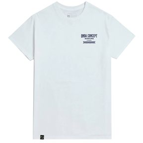 Camiseta Cottonflex manga curta Branca e Azul marinho  - Life Style