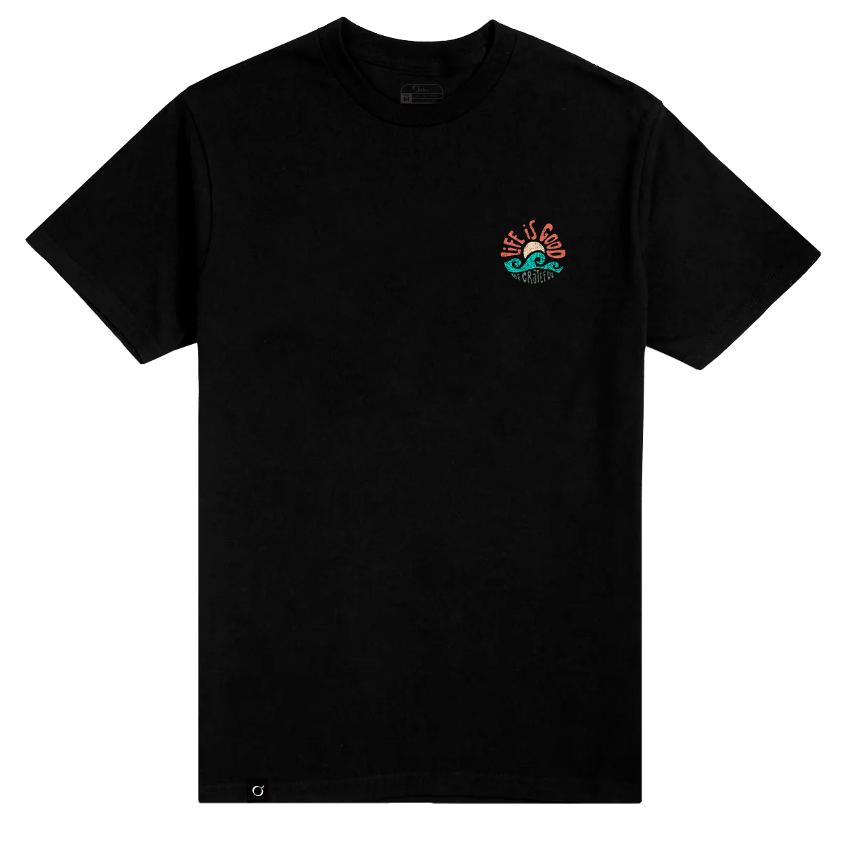 Camiseta Cottonflex manga curta preta  - Life is Good