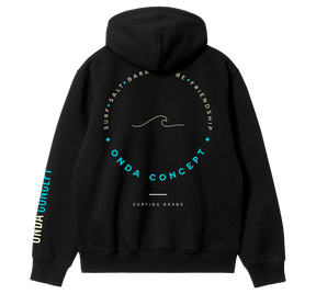 Moletom Canguru 3 Cabos preto — Onda Concept