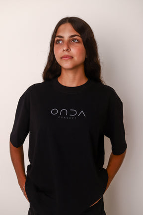 Camiseta Cottonflex manga curta preta  - Line