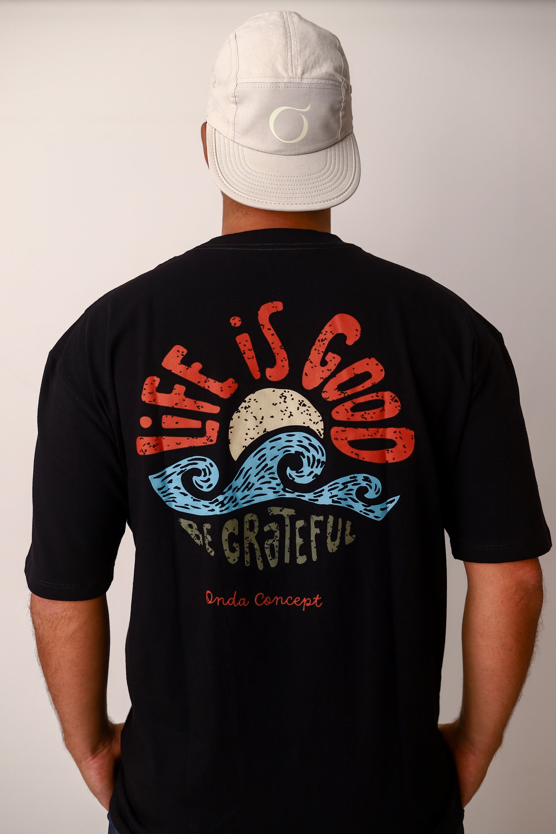 Camiseta Cottonflex manga curta preta  - Life is Good