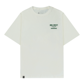 Camiseta Cottonflex manga curta Off white com Verde - Life Style